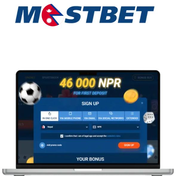 Register and login in Mostbet Nepal